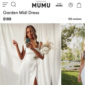 Show Me Your Mumu - Garden Midi Dress - size Medium. LIKE NEW!